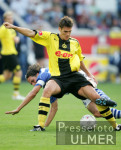 Fussball 1. Bundesliga: Duisburg - Dortmund, Zweikampf