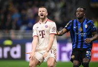 FUSSBALL CHAMPIONS LEAGUE SAISON 24/25
Viertelfinal Rueckspiel, Inter Mailand - FC Bayern Muenchen