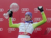 SKI Weltcup FINALE Damen :   Gesamtweltcupsiegerin Maria RIESCH (GER)