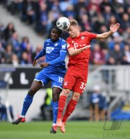 Fussball 1. Bundesliga Saison 19/20: TSG 1899 Hoffenheim - FC Bayern Muenchen