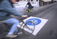 Fahrradstrasse in Tuebingen