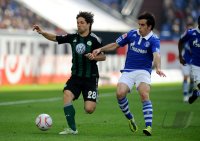 Fussball: 1. Bundesliga Saison 2010/2011: Schalke 04 - VfL Wolfsburg