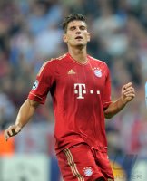 Fussball CHL  Saison 2011/2012:  Mario Gomez (FC Bayern Muenchen)