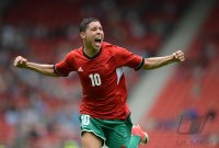 FUSSBALL Olympia 2012 Maenner: JUBEL Abdelaziz BARRADA (Marokko)