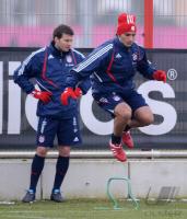 Fussball 1. Bundesliga : Training beim FC Bayern Muenchen