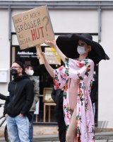 Demo gegen Oberbuergermeister Boris Palmer Tuebinger Marktplatz