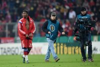 Fussball DFB Pokal Achtelfinale 14/15: JUBEL David Alaba (FC Bayern Muenchen)