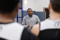 Basketball 1. Bundesliga 15/16 Hauptrunde: Trainer Tyron McCoy (Walter Tigers Tuebingen)