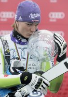 SKI Weltcup FINALE Damen :   Gesamtweltcupsiegerin Maria RIESCH (GER)