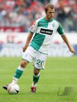 Fussball 1. Bundesliga: Werder, JENSEN Einzelaktion