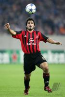 Fussball International UCL: Mailand, GATTUSO Einzelaktion am Ball