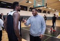 Basketball 1. Bundesliga 15/16 Hauptrunde: Trainer Tyron McCoy (Walter Tigers Tuebingen)