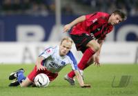 Fussball DFB Pokal: Hamburg - Leverkusen, Zweikampf