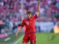 Fussball 1. Bundesliga  Saison 2015/2016: FC Bayern Muenchen - Borussia Moenchengladbach