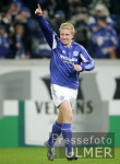 Fussball 1. Bundesliga: Schalke - Wolfsburg, Jubel n. 3:0