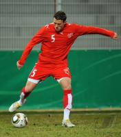 FUSSBALL LAENDERSPIEL U20: Schweiz, RITTER Einzelaktion