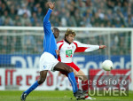 Fussball 1. Bundesliga: Bochum - Koeln, Zweikampf