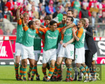 Fussball 1. Bundesliga: Bayern - Bremen, MEISTERJUBEL BREMEN