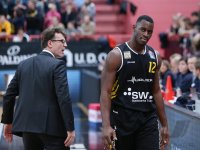 Basketball 1. Bundesliga 17/18 Hauptrunde: Walter Tigers Tuebingen - Basketball Laewen Braunschweig