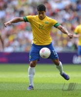 FUSSBALL Olympia 2012 FINALE: Brasilien - Mexiko