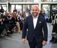 Streitgespraech OB Boris Palmer und AfD Landesvorsitzender Markus Frohnmaier in Tuebingen