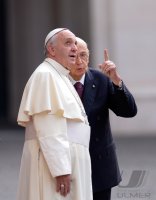 Rom, Staatschef Napolitano (Italien) empfaengt Papst Franziskus