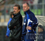 FUSSBALL  2. Bundesliga SV W Trainer Pradt (li) und Co- Trainer Pasieka