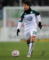 Fussball: 1. Bundesliga Saison 2010/2011: Wolfsburg, DIEGO am Ball