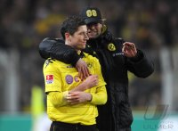 Fussball 1. Bundesliga : Robert Lewandowski mit Trainer Juergen Klopp (Borussia Dortmund)