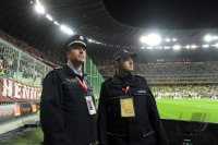 Fussball International EM 2012 - Testspiel :  Deutsche und Polnische Polizisten in der PGE Arena , EM Stadion von Danzig
