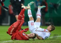 FUSSBALL DFB POKAL  Saison 2012/2013:  FC Augsburg - FC Bayern Muenchen