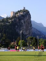 Fussball 1. Bundesliga Saison   2011/2012 : Uebersicht vom Trainingsplatz mit der Burg im Hintergrund