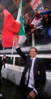 FUSSBALL SERIE A:  Meister 2011  AC Mailand;  JUBEL Trainer Massimilliano Allegri