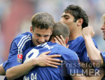 Fussball 1. Bundesliga: Schalke - Berlin, Jubel S04 n. 2:0