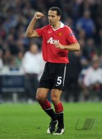 Fussball CHL  Saison 2010/2011:  Rio Ferdinand (Manchester United FC)