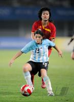 FUSSBALL  Olympia 2008   Vorrunde  Frauen   China - Argentinien