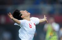 FUSSBALL  Olympia 2008   Vorrunde  Frauen  GRENZELOSER JUBEL China 