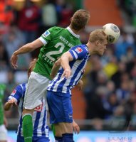 Fussball, 1. Bundesliga  Saison 2013/2014: SV Werder Bremen - Hertha BSC Berlin