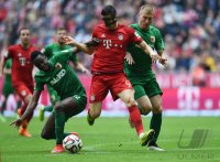 Fussball 1. Bundesliga Saison 14/15: FC Bayern Muenchen -  FC Augsburg