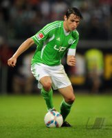 Fussball 1. Bundesliga, Saison 2011/2012: Wolfsburg, TRAESCH am Ball
