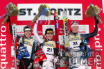 SKI   Weltcup Abfahrt Frauen Siegerehrung