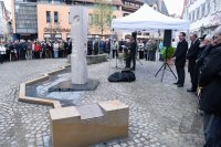 Steleneinweihung /Juedisches Denkmal auf demMetzelplatz in Rottenburg