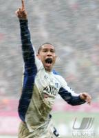 Fussball 1. Bundesliga: Bayern Muenchen - Hamburger SV, Jubel.