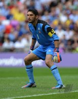 FUSSBALL Olympia 2012 FINALE: Brasilien - Mexiko