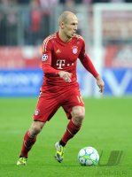 Fussball CHL  Saison 2011/2012:  Arjen Robben (FC Bayern Muenchen)