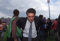 Fussball  1. Bundesliga  2000/2001: ENTTAEUSCHUNG, FC Schalke Manager Rudi Assauer
