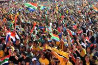 FUSSBALL WM 2010, Public Viewing in KapstadtFUSSBALL WM 2010, VORRUNDE: Deutschland - Serbien