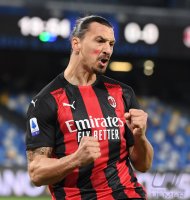 FUSSBALL SERIE A 2020/2021: JUBEL Zlatan Ibrahimovic (AC Mailand)