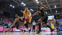 Basketball 1. Bundesliga 15/16 Hauptrunde: Walter Tigers Tuebingen - MHP RIESEN Ludwigsburg