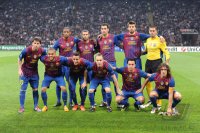 FUSSBALL INTERNATIONAL  CHL Viertelfinale 11/12: Teamfoto  Barca